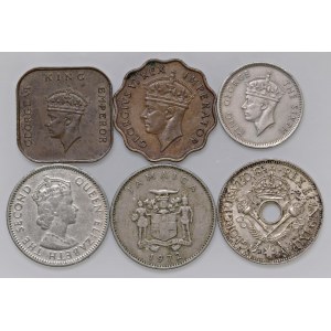 Foreign coins - lots - COMMONWEALTH Lotto di sei monete come da foto...