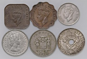 Foreign coins - lots - COMMONWEALTH Lot of six coins as pictured...