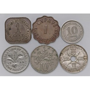 Foreign coins - lots - COMMONWEALTH Lotto di sei monete come da foto...
