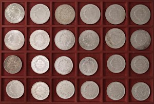 Foreign coins - lots - FRANCE Lot of twelve pieces of 50 Francs and...