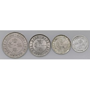 Foreign coins - lots - HONG KONG Lotto di quattro monete come da fot...