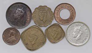 Foreign coins - lots - INDIA Lot of seven coins as pictured. From ...