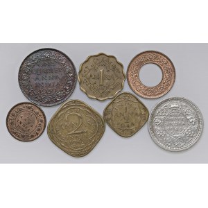Foreign coins - lots - INDIA Lotto di sette monete come da foto. Da ...