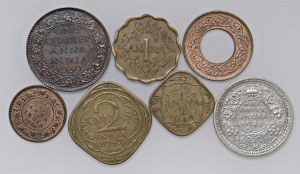 Foreign coins - lots - INDIA Lot of seven coins as pictured. From ...