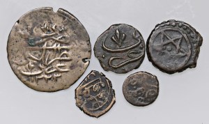 Foreign coins - lots - LIBYA Lot of five coins as pictured. From.