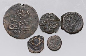 Foreign coins - lots - LIBYA Lot of five coins as pictured. From.