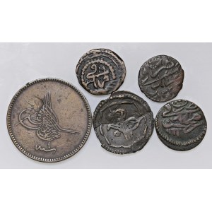 Foreign coins - lots - LIBIA Lotto di cinque monete come da foto. Da...