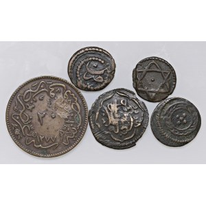Foreign coins - lots - LIBIA Lotto di cinque monete come da foto. Da...