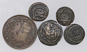 Foreign coins - lots - LIBYA Lot of five coins as pictured. From.