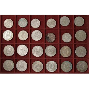 Foreign coins - lots - MESSICO Lotto di ventiquattro monete in AG co...