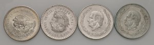 Foreign coins - lots - MEXICO Lot of four coins in AG as per...
