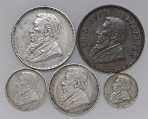 Foreign coins - lots - SOUTH AFRICA Interesting set from five mone...