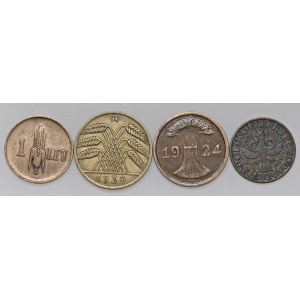 Foreign coins - lots - Lotto di quattro monete mondiali come da foto...
