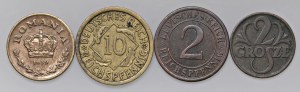 Foreign coins - lots - Lot of four world coins as pictured...