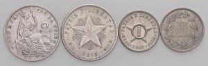 Foreign coins - lots - Lot of four coins, three Cuban and one for...