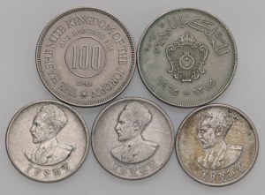 Foreign coins - lots - Lot of five world coins as pictured....
