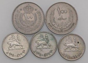 Foreign coins - lots - Lot of five world coins as pictured....