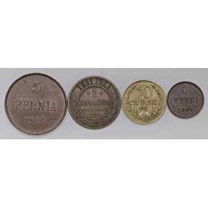 Zahraničné mince - lot - Lot of four world coins as per photo...