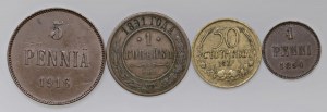 Foreign coins - lots - Lot of four world coins as pictured...