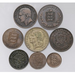 Foreign coins - lots - Lot of eight CU world coins as per f...