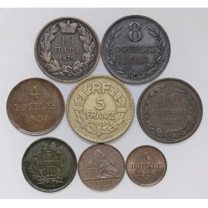 Foreign coins - lots - Lot of eight CU world coins as per f...