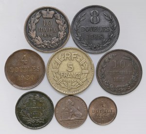 Foreign coins - lots - Lot of eight CU world coins as per f...