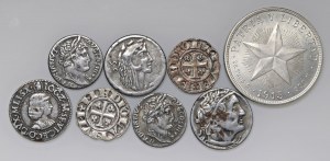 Foreign coins - lots - Lot of eight forgeries and reproductions (fakes) com...
