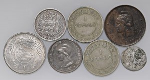 Foreign coins - lots - Lot of seven world coins as pictured. ...
