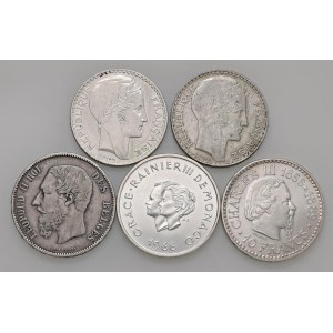 Zahraničné mince - Lot - Lot of five world coins as per photo....
