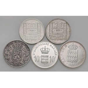 Zahraničné mince - Lot - Lot of five world coins as per photo....