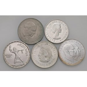 Foreign coins - lots - Lotto di cinque monete mondiali come da foto....