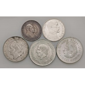 Foreign coins - lots - Lotto di cinque monete mondiali come da foto....