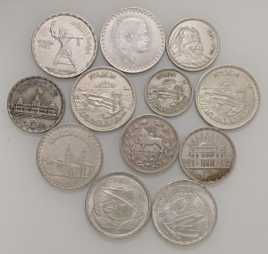 Foreign coins - lots - ARAB WORLD Lot of twelve coins in AG as...