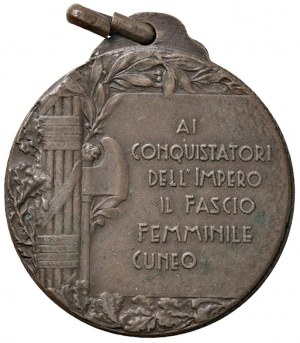 Fascist medals - FASCIST MEDALS Undated medal. To the Con...