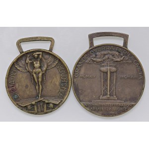 Savoy medals - Savoia. Coppia di medaglie per la Grande Guer...