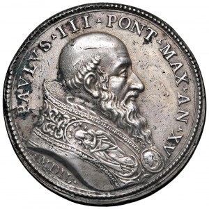 Papal medals - Paul III (1534-1549) Medal 1549 A. XV - O...