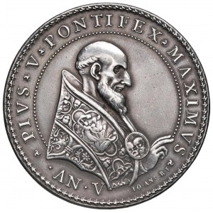 Papal medals - Pio V (1566-1572) Medaglia 1570 A. V per rico...