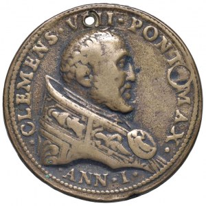 Papal medals - Clement VIII (1592-1605) Cast medal...