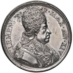 Papal medals - Clemente XI (1700-1721) Medaglia 1714 A. XIV ...