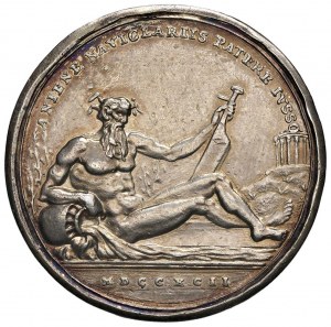 Papal medals - Pius VI (1775-1799) Medal 1792 A. XVIII a r...