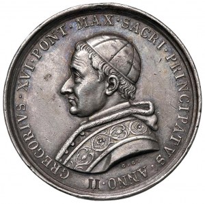 Papal medals - Gregory XVI (1831-1846) Medal A. II royal...
