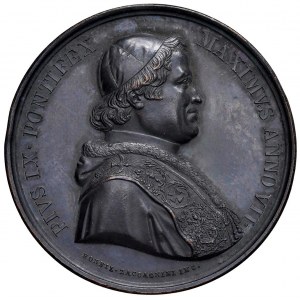 Papal medals - Pio IX (1846-1878) Medaglia 1853 A. VII Visit...