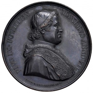 Papal medals - Pius IX (1846-1878) Medal 1853 A. VII Visit...