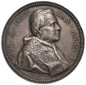 Papal medals - Pius X (1903-1914) Medal 1903 A. I for the el...