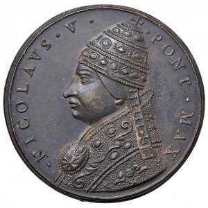 Papal medals - Niccolò V (1447-1455) Medaglia di restituzion...