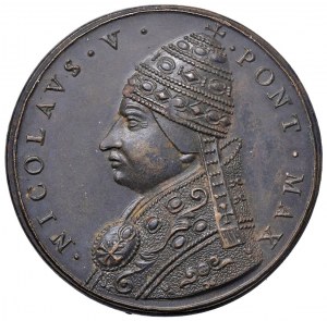 Papal medals - Nicholas V (1447-1455) Medal of restitution...
