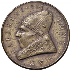 Papal medals - Callisto III (1455-1458) Medaglia di restituz...