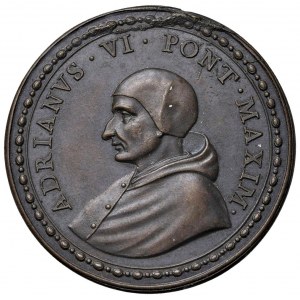 Papal medals - Adriano VI (1522-1523) Medaglia di restituzio...