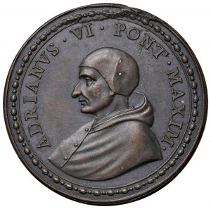 Papal medals - Hadrian VI (1522-1523) Medal of restitution...