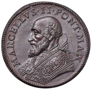 Papal medals - Marcellus II (1555) Commemorative medal sen...